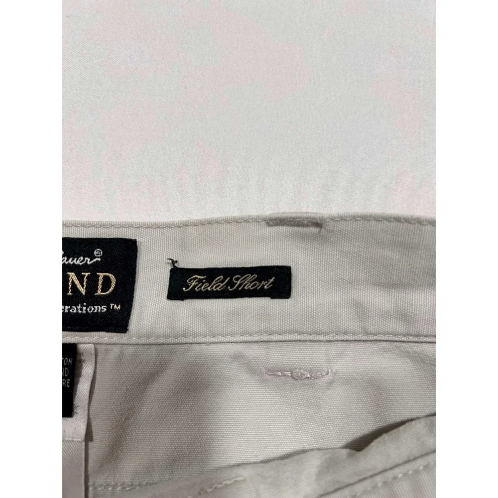 Eddie Bauer Legend Field Shorts Mens 38 Khaki Cotton Canvas Cargo Utility Tan